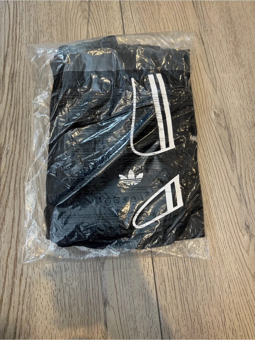 adidas Black Kids Track Jacket and Pants with White Stripes
